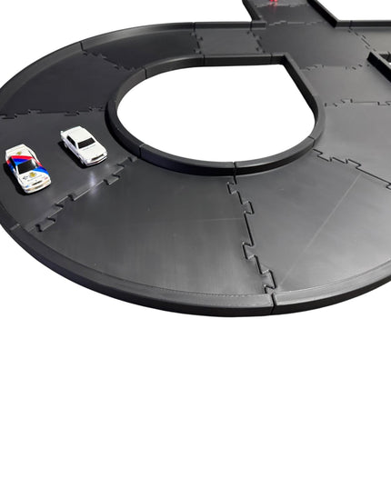 Jeff Did It - nano RC Figure 8 - 4 Lane Track Set - Compatible with HPI nano, Ldarc RC's, 1/78 & 1/64 Scale Cars Truck -Made in America