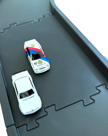 Jeff Did It - nano RC Sq Oval - 4 Lane Track Set - Compatible with HPI nano, Ldarc RC's, 1/78 & 1/64 Scale Cars Truck -Made in America