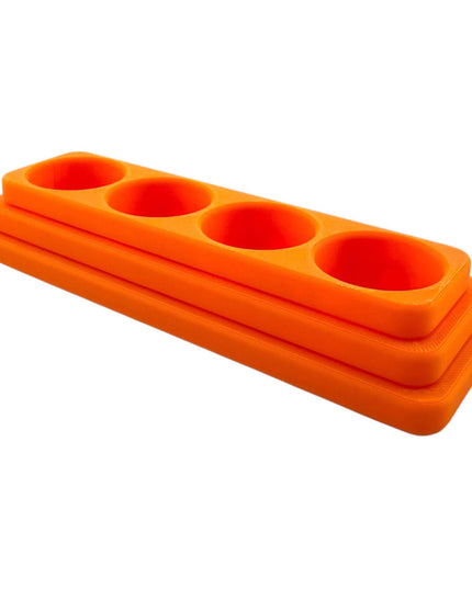 Jeff Did It - 17ml Paint Bottle Organizer Long - Compatible with The Scale 75 17ml Paint Bottles - Holds 4 Bottles - Made in the USA