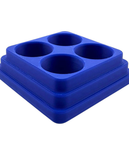 Jeff Did It - 17ml Paint Bottle Organizer Square - Compatible with The Scale 75 17ml Paint Bottles - Holds 4 Bottles - Made in the USA