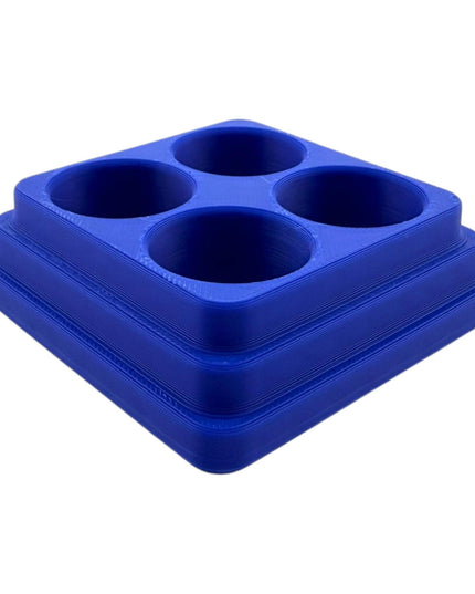 Jeff Did It - 17ml Paint Bottle Organizer Square - Compatible with The Scale 75 17ml Paint Bottles - Holds 4 Bottles - Made in the USA