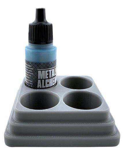 Jeff Did It - 17ml Paint Bottle Organizer Square - Compatible with The Scale 75 17ml Paint Bottles - Holds 4 Bottles - Made in the USA