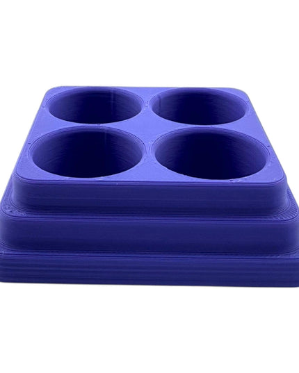 Jeff Did It - 17ml Paint Bottle Organizer Square - Compatible with The Scale 75 17ml Paint Bottles - Holds 4 Bottles - Made in the USA