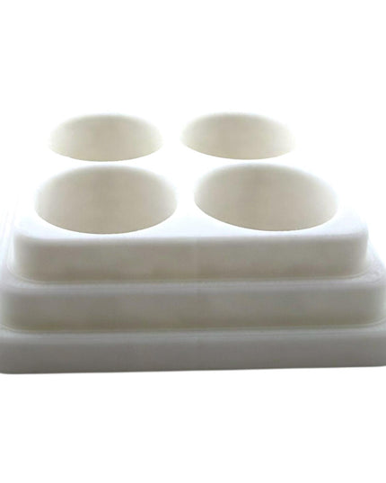 Jeff Did It - 17ml Paint Bottle Organizer Square - Compatible with The Scale 75 17ml Paint Bottles - Holds 4 Bottles - Made in the USA