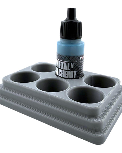 Jeff Did It - 17ml Paint Bottle Organizer - Compatible with The Scale 75 17ml Paint Bottles - Holds 6 Bottles - Made in the USA