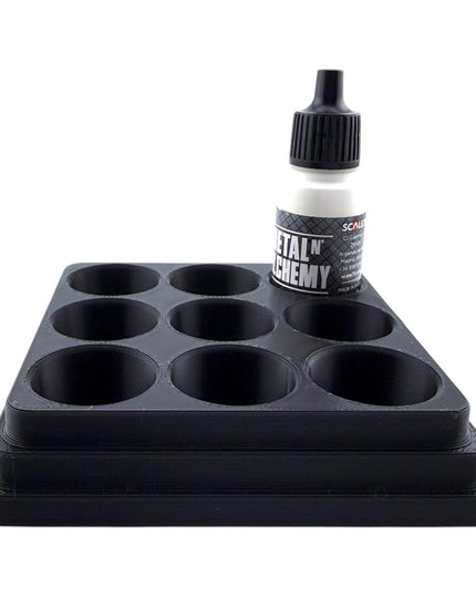 Jeff Did It - 17ml Paint Bottle Organizer - Compatible with The Scale 75 17ml Paint Bottles - Holds 9 Bottles - Made in the USA