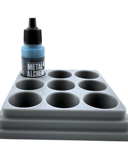 Jeff Did It - 17ml Paint Bottle Organizer - Compatible with The Scale 75 17ml Paint Bottles - Holds 9 Bottles - Made in the USA