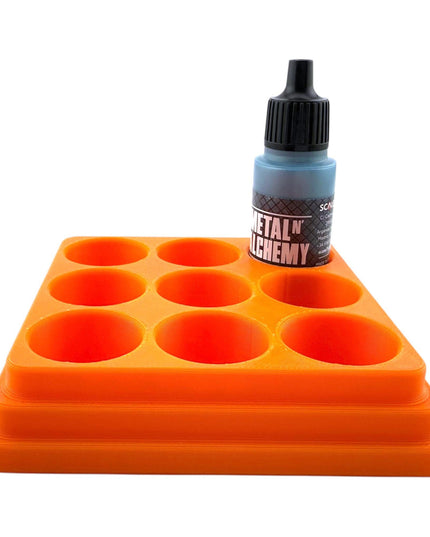 Jeff Did It - 17ml Paint Bottle Organizer - Compatible with The Scale 75 17ml Paint Bottles - Holds 9 Bottles - Made in the USA