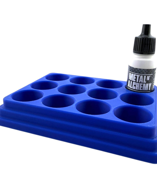 Jeff Did It - 17ml Paint Bottle Organizer - Compatible with The Scale 75 17ml Paint Bottles - Holds 12 Bottles - Made in the USA