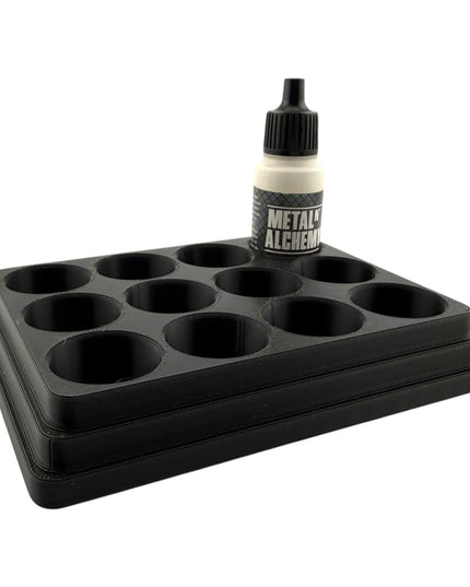 Jeff Did It - 17ml Paint Bottle Organizer - Compatible with The Scale 75 17ml Paint Bottles - Holds 12 Bottles - Made in the USA