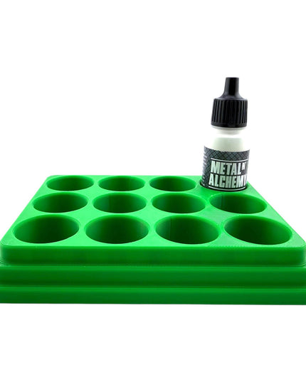 Jeff Did It - 17ml Paint Bottle Organizer - Compatible with The Scale 75 17ml Paint Bottles - Holds 12 Bottles - Made in the USA