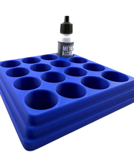 Jeff Did It - 17ml Paint Bottle Organizer - Compatible with The Scale 75 17ml Paint Bottles - Holds 16 Bottles - Made in the USA