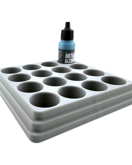 Jeff Did It - 17ml Paint Bottle Organizer - Compatible with The Scale 75 17ml Paint Bottles - Holds 16 Bottles - Made in the USA