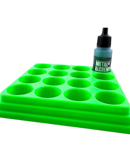 Jeff Did It - 17ml Paint Bottle Organizer - Compatible with The Scale 75 17ml Paint Bottles - Holds 16 Bottles - Made in the USA