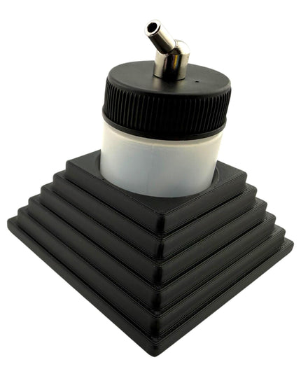 Jeff Did It - 1oz Airbrush Bottle - Compatible with Paasche 1oz Bottles - Holds 1 Bottle - Designed and Manufactured in America