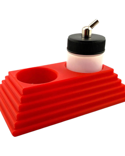 Jeff Did It - 1oz Airbrush Bottle - Compatible with Paasche 1oz Bottles - Holds 2 Bottles - Designed and Manufactured in America
