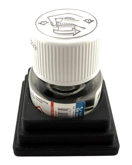 Jeff Did It! 28ml Bottle Holder - Holds 1 Bottle Compatible with Humbrol 28ml Bottles - 3D Printed - Designed and Manufactured in America