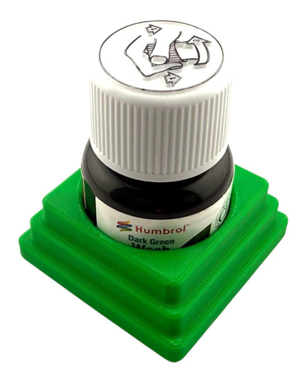 Jeff Did It! 28ml Bottle Holder - Holds 1 Bottle Compatible with Humbrol 28ml Bottles - 3D Printed - Designed and Manufactured in America