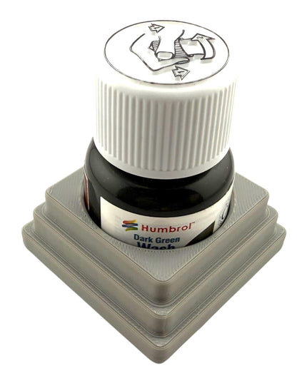 Jeff Did It! 28ml Bottle Holder - Holds 1 Bottle Compatible with Humbrol 28ml Bottles - 3D Printed - Designed and Manufactured in America