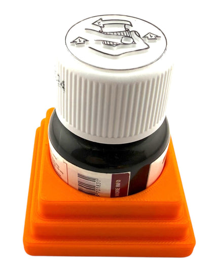 Jeff Did It! 28ml Bottle Holder - Holds 1 Bottle Compatible with Humbrol 28ml Bottles - 3D Printed - Designed and Manufactured in America