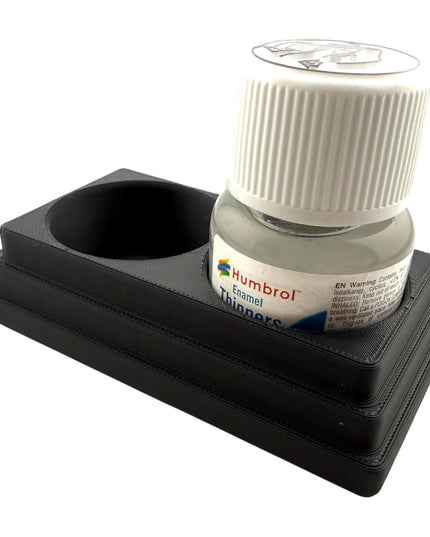 Jeff Did It! 28ml Bottle Holder - Holds 2 Bottles Compatible with Humbrol 28ml Bottles - 3D Printed - Designed and Manufactured in America