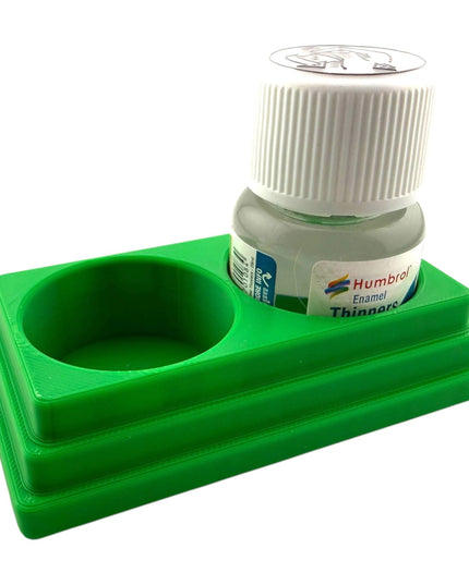 Jeff Did It! 28ml Bottle Holder - Holds 2 Bottles Compatible with Humbrol 28ml Bottles - 3D Printed - Designed and Manufactured in America