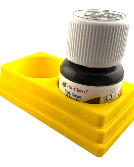 Jeff Did It! 28ml Bottle Holder - Holds 2 Bottles Compatible with Humbrol 28ml Bottles - 3D Printed - Designed and Manufactured in America