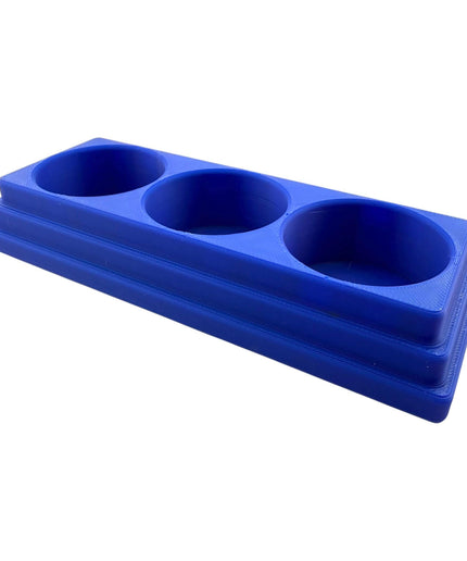 Jeff Did It! 28ml Bottle Holder - Holds 3 Bottles Compatible with Humbrol 28ml Bottles - 3D Printed - Designed and Manufactured in America