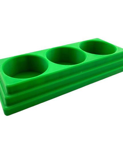 Jeff Did It! 28ml Bottle Holder - Holds 3 Bottles Compatible with Humbrol 28ml Bottles - 3D Printed - Designed and Manufactured in America