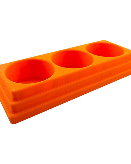 Jeff Did It! 28ml Bottle Holder - Holds 3 Bottles Compatible with Humbrol 28ml Bottles - 3D Printed - Designed and Manufactured in America