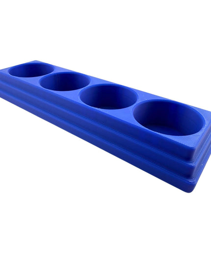 Jeff Did It! 28ml Bottle Holder Long - Holds 4 Bottles Compatible with Humbrol 28ml Bottles - 3D Printed - Designed & Made in the USA