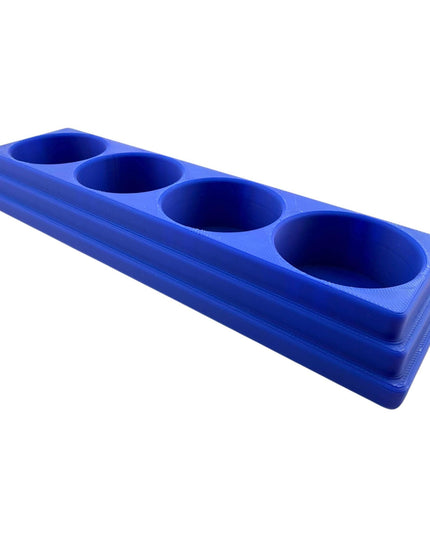 Jeff Did It! 28ml Bottle Holder Long - Holds 4 Bottles Compatible with Humbrol 28ml Bottles - 3D Printed - Designed & Made in the USA