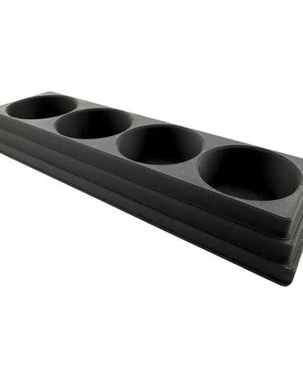 Jeff Did It! 28ml Bottle Holder Long - Holds 4 Bottles Compatible with Humbrol 28ml Bottles - 3D Printed - Designed & Made in the USA