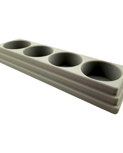 Jeff Did It! 28ml Bottle Holder Long - Holds 4 Bottles Compatible with Humbrol 28ml Bottles - 3D Printed - Designed & Made in the USA