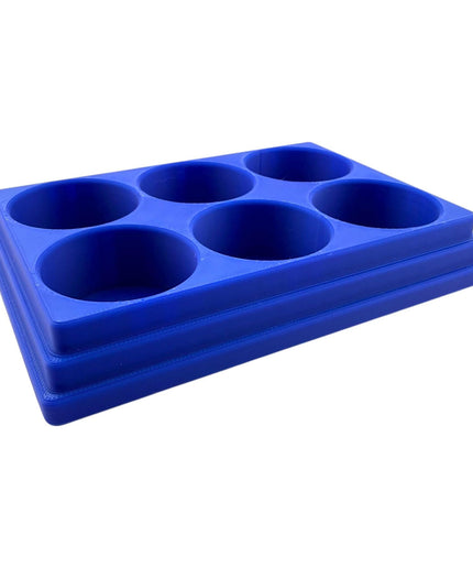 Jeff Did It! 28ml Bottle Holder Square - Holds 6 Bottles Compatible with Humbrol 28ml Bottles - 3D Printed - Designed & Made in the USA
