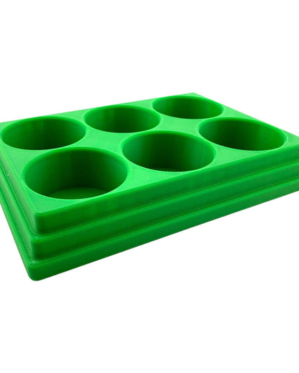 Jeff Did It! 28ml Bottle Holder Square - Holds 6 Bottles Compatible with Humbrol 28ml Bottles - 3D Printed - Designed & Made in the USA