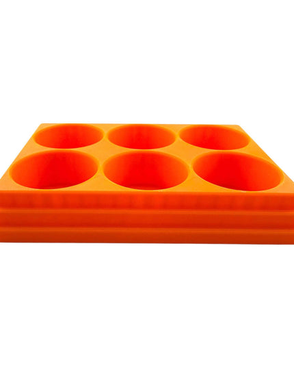 Jeff Did It! 28ml Bottle Holder Square - Holds 6 Bottles Compatible with Humbrol 28ml Bottles - 3D Printed - Designed & Made in the USA