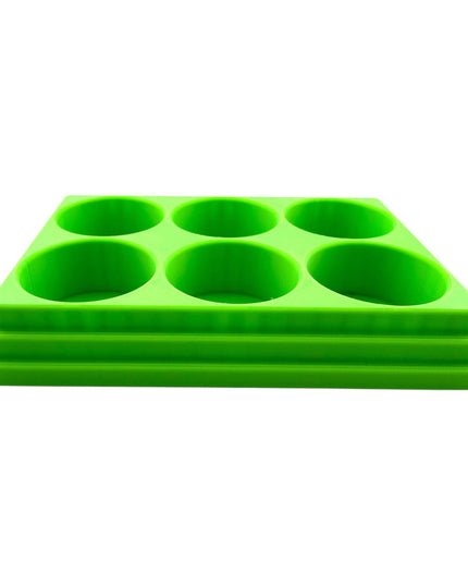 Jeff Did It! 28ml Bottle Holder Square - Holds 6 Bottles Compatible with Humbrol 28ml Bottles - 3D Printed - Designed & Made in the USA