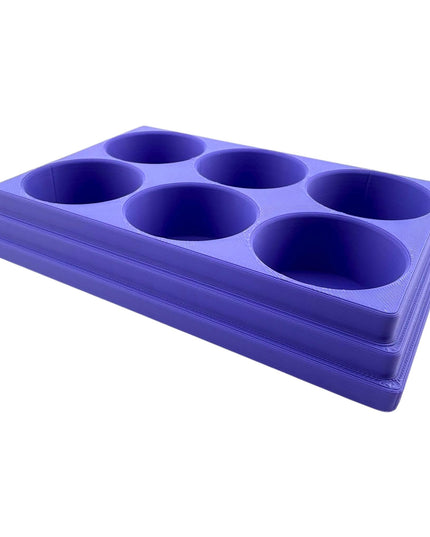 Jeff Did It! 28ml Bottle Holder Square - Holds 6 Bottles Compatible with Humbrol 28ml Bottles - 3D Printed - Designed & Made in the USA
