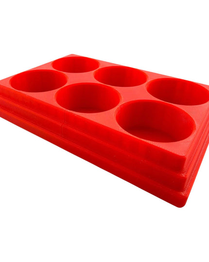 Jeff Did It! 28ml Bottle Holder Square - Holds 6 Bottles Compatible with Humbrol 28ml Bottles - 3D Printed - Designed & Made in the USA