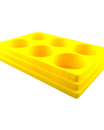 Jeff Did It! 28ml Bottle Holder Square - Holds 6 Bottles Compatible with Humbrol 28ml Bottles - 3D Printed - Designed & Made in the USA