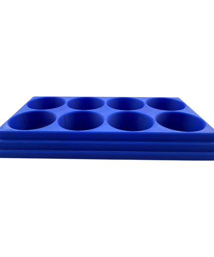 Jeff Did It! 28ml Bottle Holder Square - Holds 8 Bottles Compatible with Humbrol 28ml Bottles - 3D Printed - Designed & Made in the USA
