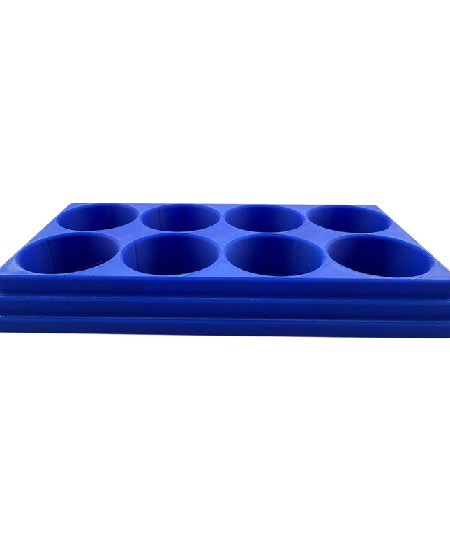 Jeff Did It! 28ml Bottle Holder Square - Holds 8 Bottles Compatible with Humbrol 28ml Bottles - 3D Printed - Designed & Made in the USA