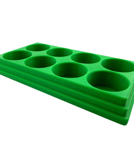 Jeff Did It! 28ml Bottle Holder Square - Holds 8 Bottles Compatible with Humbrol 28ml Bottles - 3D Printed - Designed & Made in the USA