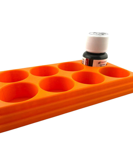 Jeff Did It! 28ml Bottle Holder Square - Holds 8 Bottles Compatible with Humbrol 28ml Bottles - 3D Printed - Designed & Made in the USA