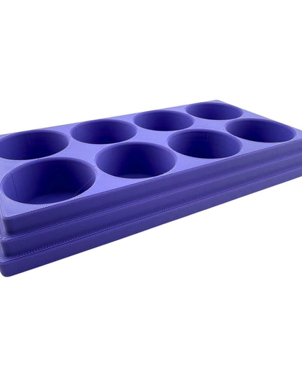 Jeff Did It! 28ml Bottle Holder Square - Holds 8 Bottles Compatible with Humbrol 28ml Bottles - 3D Printed - Designed & Made in the USA