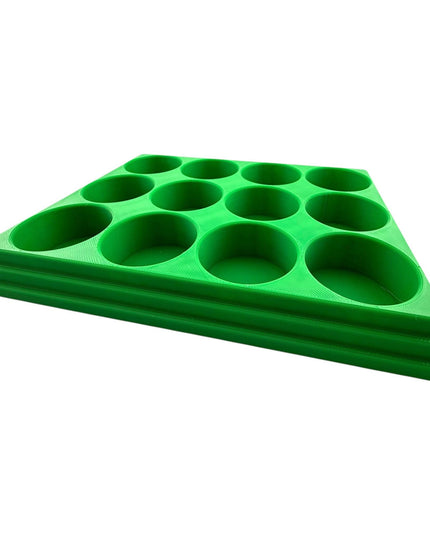 Jeff Did It! 28ml Bottle Holder Square - Holds 12 Bottles Compatible with Humbrol 28ml Bottles - 3D Printed - Designed & Made in the USA