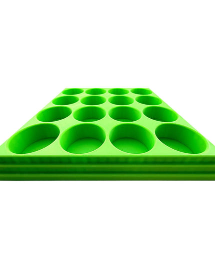 Jeff Did It! 28ml Bottle Holder Square - Holds 16 Bottles Compatible with Humbrol 28ml Bottles - 3D Printed - Designed & Made in the USA