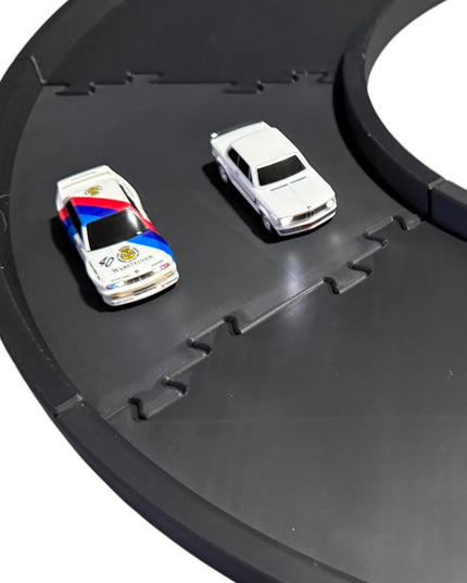 Jeff Did It - nano RC Figure 8 - 4 Lane Track Set - Compatible with HPI nano, Ldarc RC's, 1/78 & 1/64 Scale Cars Truck -Made in America