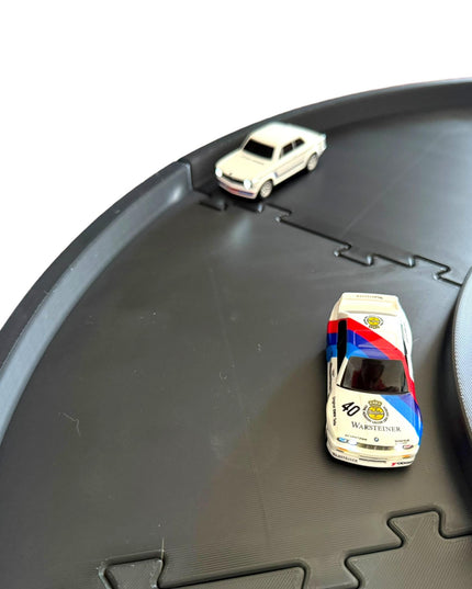 Jeff Did It - nano RC Sq Oval - 4 Lane Track Set - Compatible with HPI nano, Ldarc RC's, 1/78 & 1/64 Scale Cars Truck -Made in America